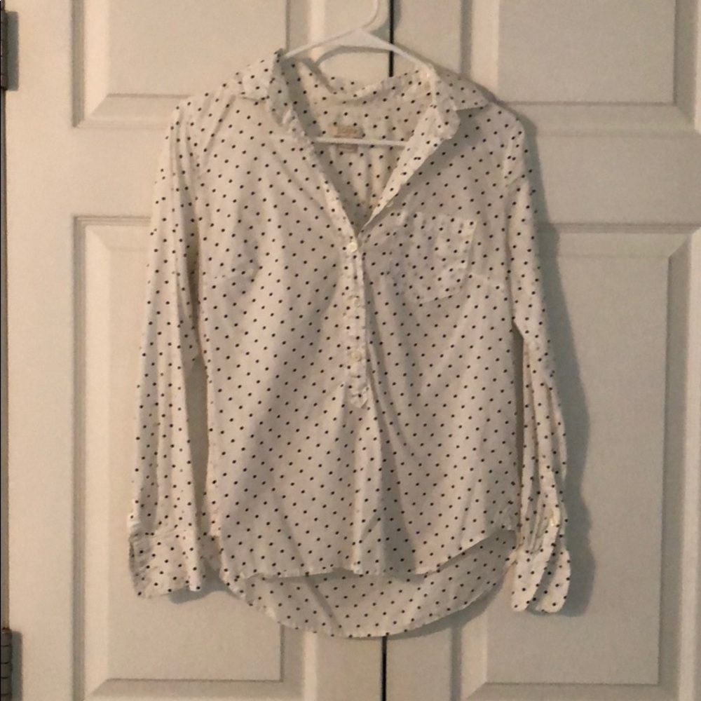 J. Crew polka dot popover